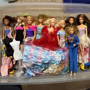 Mattel Doll Set with Colorful Outfits